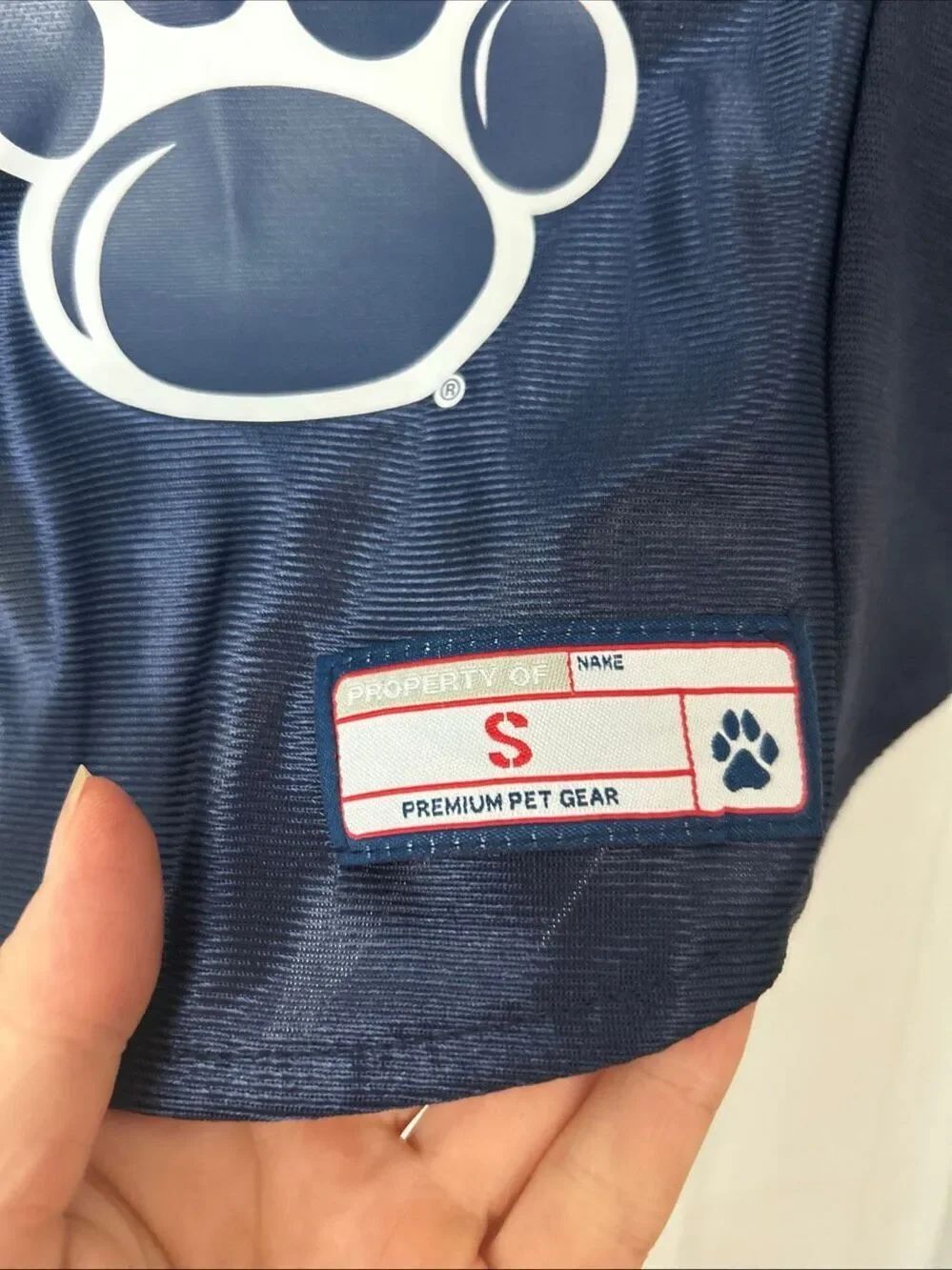 Penn state dog jersey blue size small authentic - Picture 4 of 6